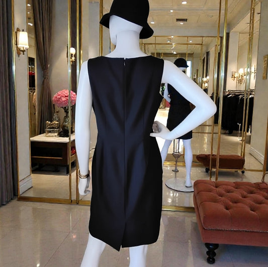 Ann Taylor Petite Black Wool Sleeveless Dress – Size 8P