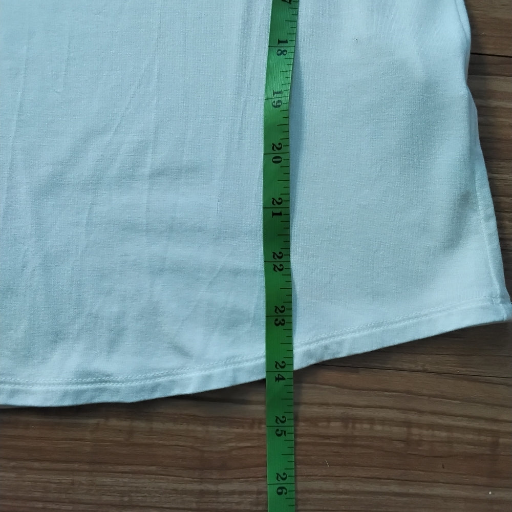 White House Black Market Sleek White Short Sleeve Top Sz Xs