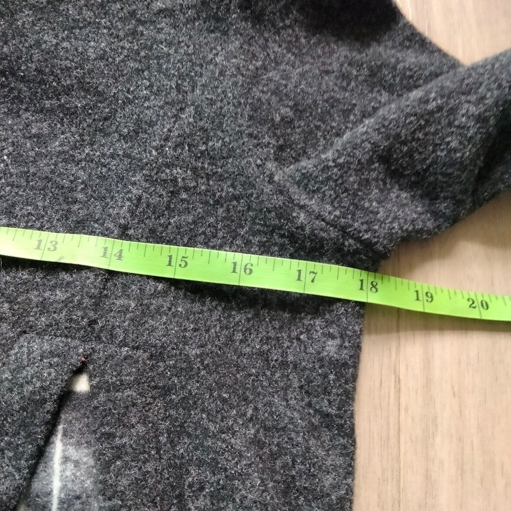 Lily London Super Warm & Cozy Cowl Neck Dress with Abstract Plaid Accents Sz Medium