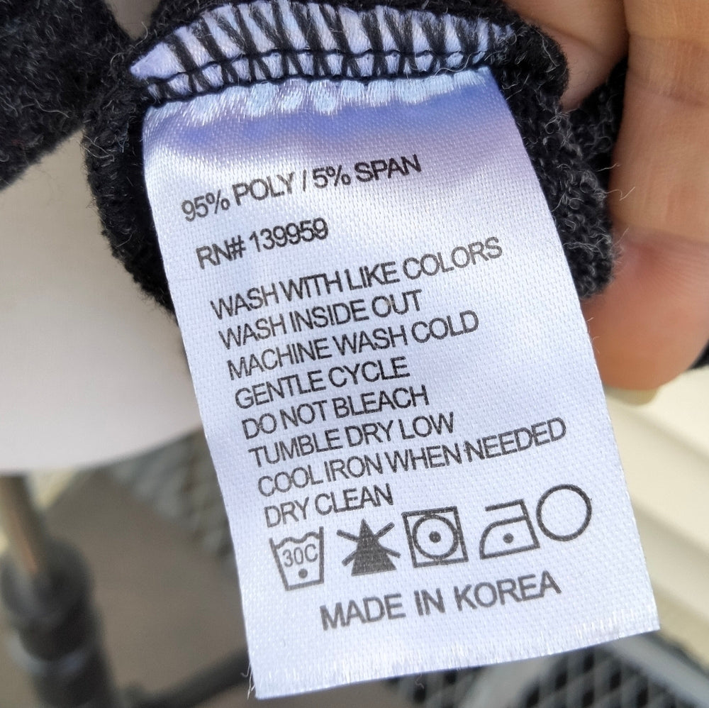 Lily London Super Warm & Cozy Cowl Neck Dress with Abstract Plaid Accents Sz Medium