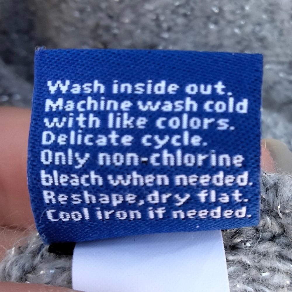 Apt. 9 Sparkling Scoop Neck Asymmetrical Cut Sweater Size Medium