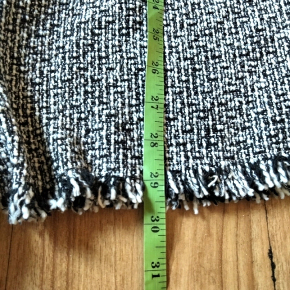 Shein Tweed Sleeveless Romper w/Fringed Hem Sz M