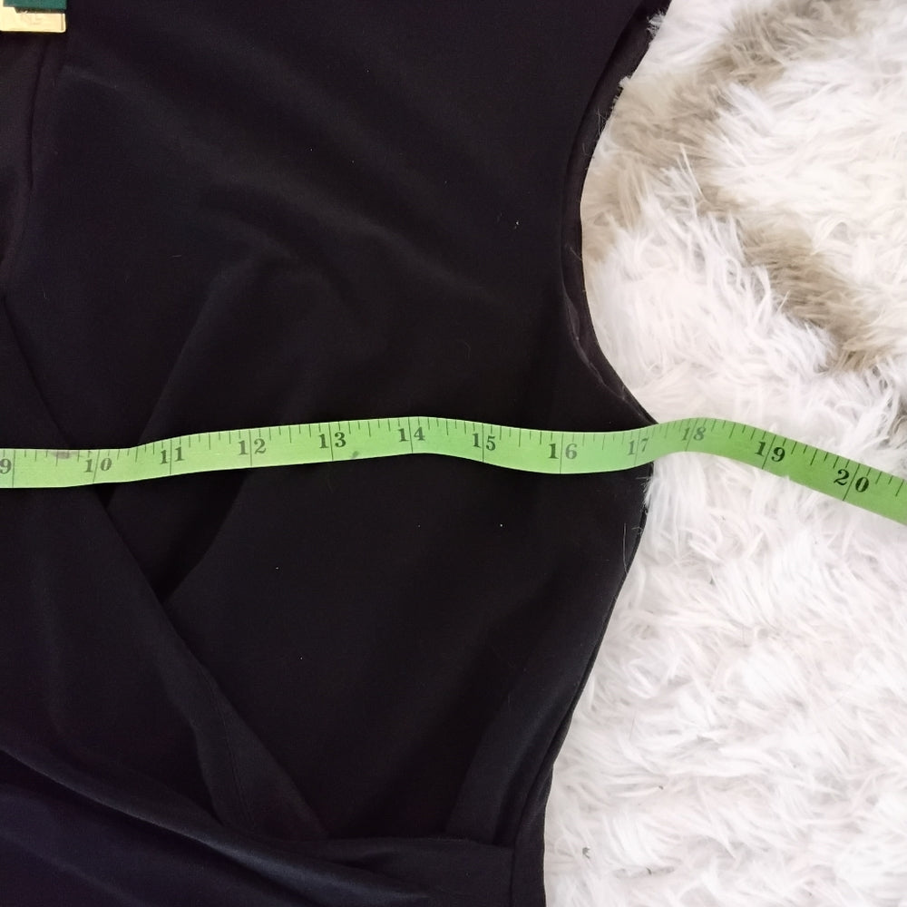 Lauren Ralph Lauren Black Knee-Length Dress - Size 10