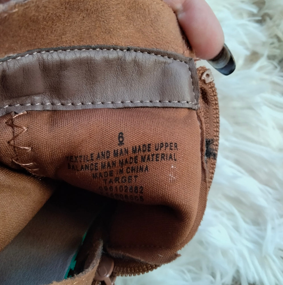 Mossimo Supply Co. Brown Suede Ankle Boots – Size 6