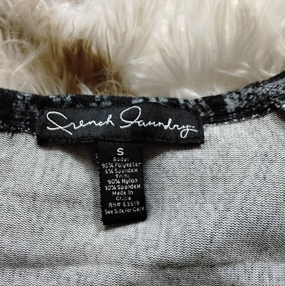 French Laundry Geometric Lace-Trim Tunic – Size S