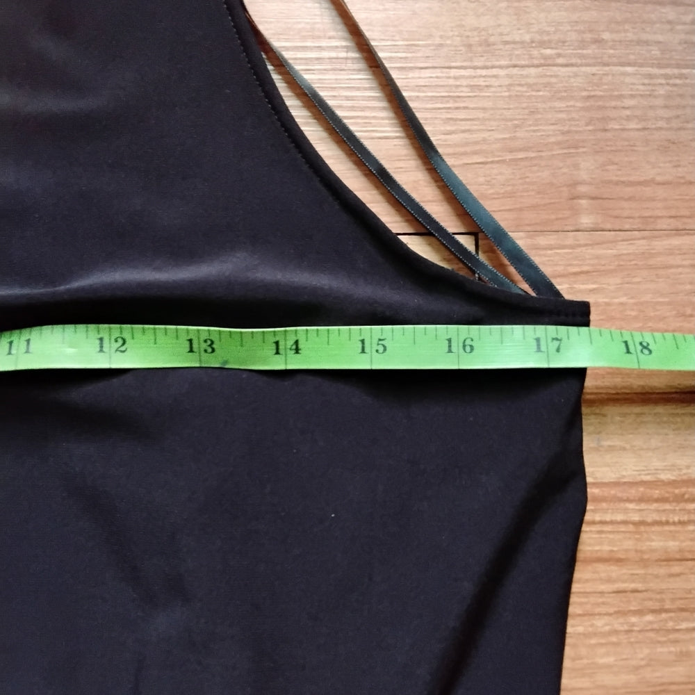 White House Black Market Cross Front Halter Tunic – Black XS, NWT