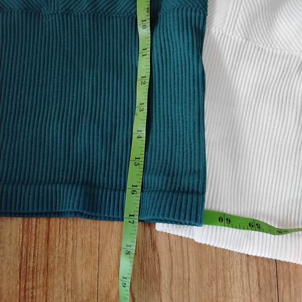 No Boundaries Ribbed Bralette-Style Spaghetti Strap Tops Bundle – XS