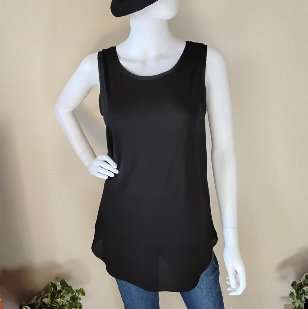 NWT Ann Taylor LOFT Sleeveless Black Top – Size M