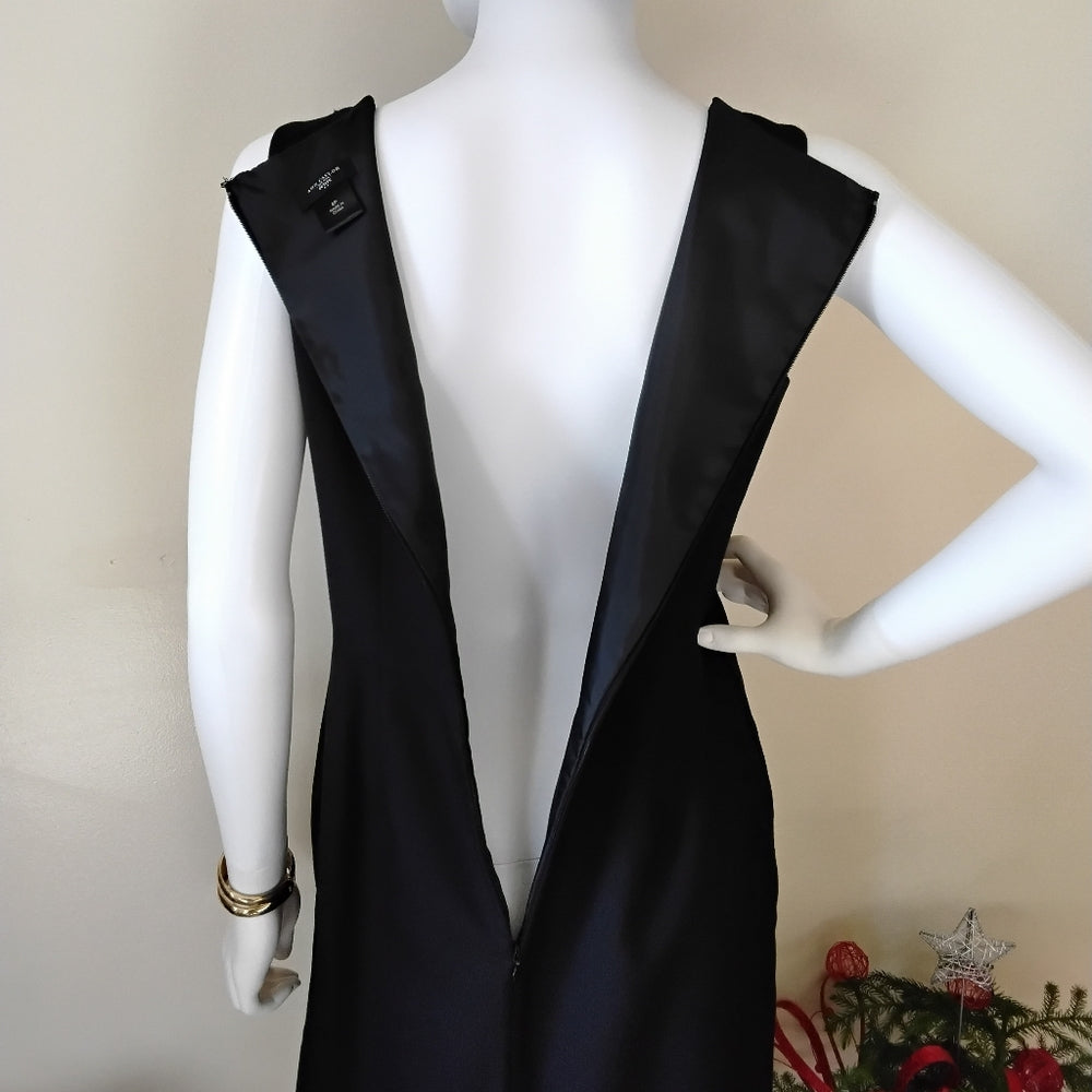 Ann Taylor Petite Black Wool Sleeveless Dress – Size 8P
