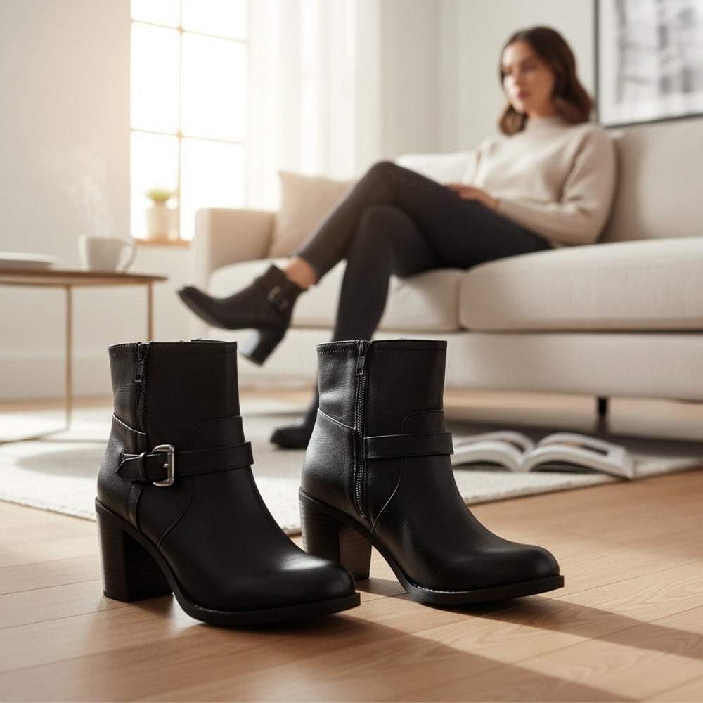 Rouge Helium Black Ankle Booties – Size 9 – NWOT