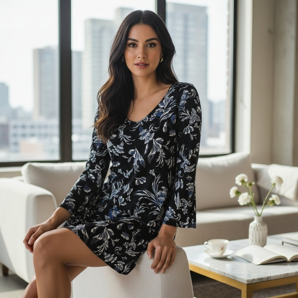 White House Black Market Floral Mini Dress - XS