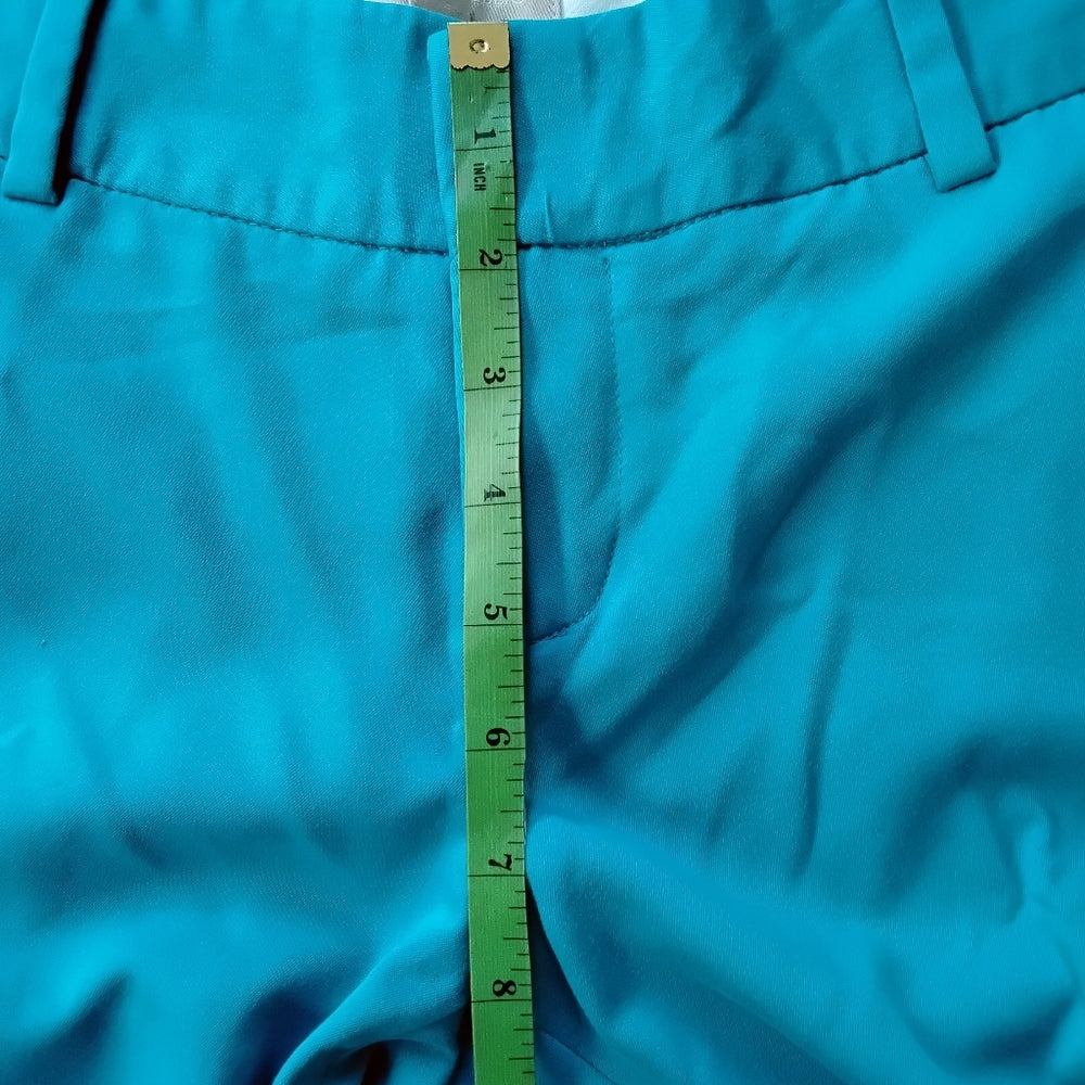 Banana Republic Bold Turquoise Ryan Fit Straight Leg Trousers Sz 2