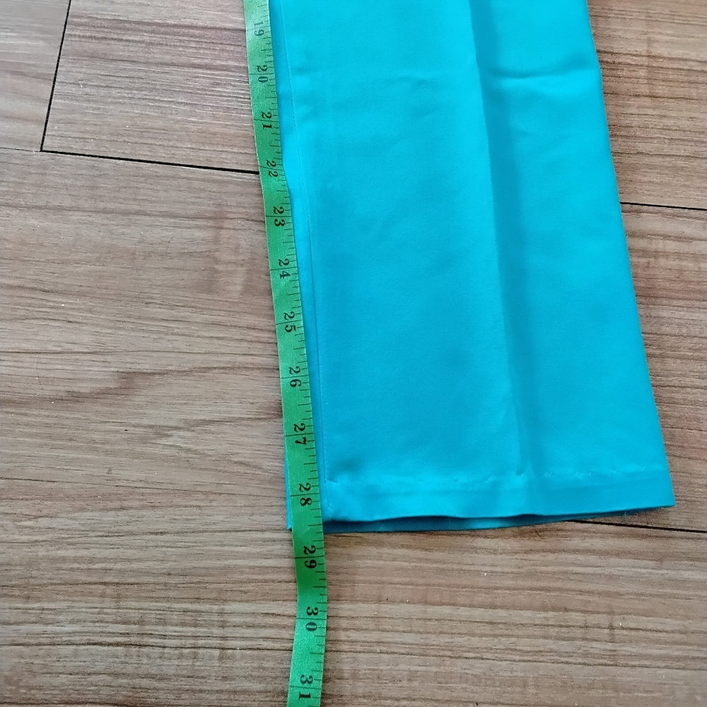 Banana Republic Bold Turquoise Ryan Fit Straight Leg Trousers Sz 2