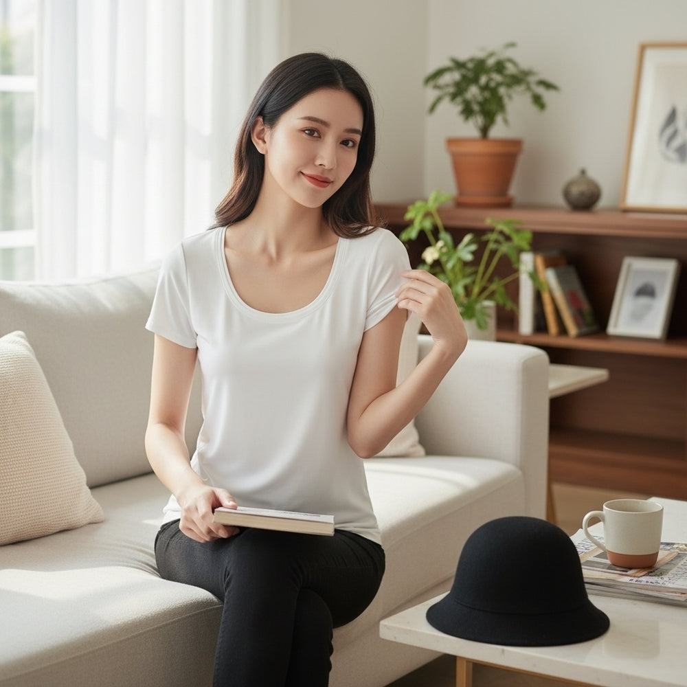 White House Black Market Sleek White Short Sleeve Top Sz Xs