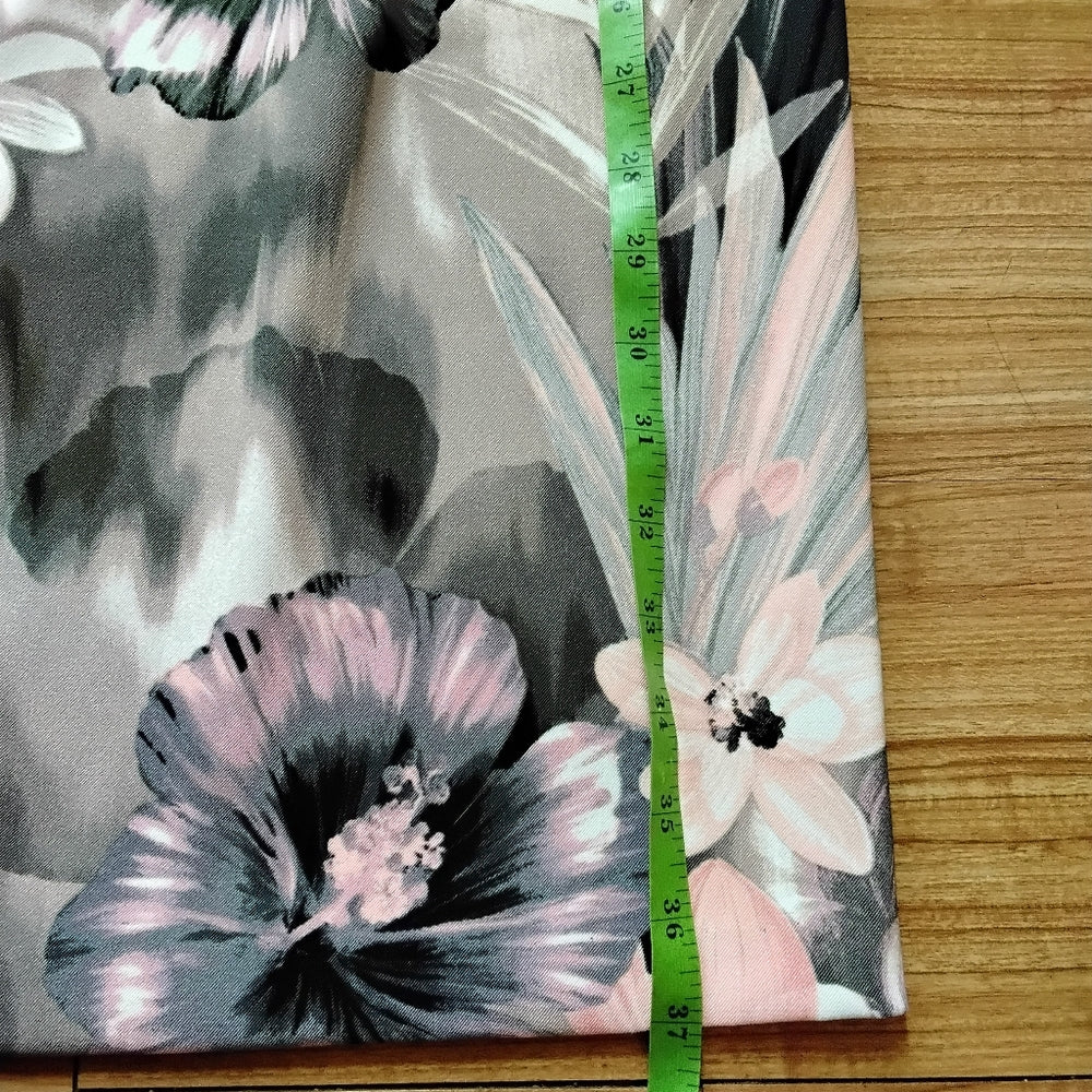 Connected Apparel Structured Sleeveless Sheath Dress Black, Pink & Gray Sz 10